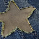 Boogzel Apparel Star Patch Denim Shorts, view 3