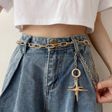Boogzel Apparel Star Pendant Chain Belt, view 2