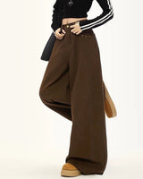 Boogzel Apparel Star Pocket Wide-Leg Brown Pants, view 3