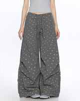 Boogzel Apparel Star Print Baggy Pants, view 3