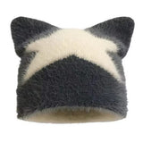 Boogzel Apparel Star Print Cat Ear Hat, view 4