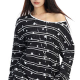 Boogzel Apparel Star Print Long Sleeve T-Shirt, view 3