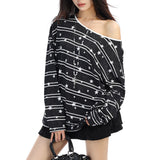 Boogzel Apparel Star Print Long Sleeve T-Shirt, view 6