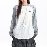 Boogzel Apparel Star Print Raglan Long Sleeve Top, view 3
