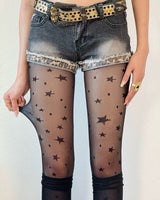 Boogzel Apparel Star Print Tights, view 3
