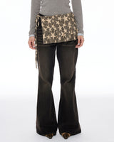 Boogzel Apparel Star Print Y2K Overlay Belt, view 2
