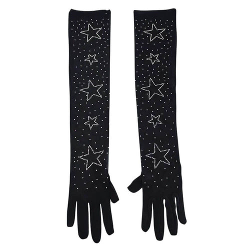 Boogzel Apparel Star Rhinestone Gloves