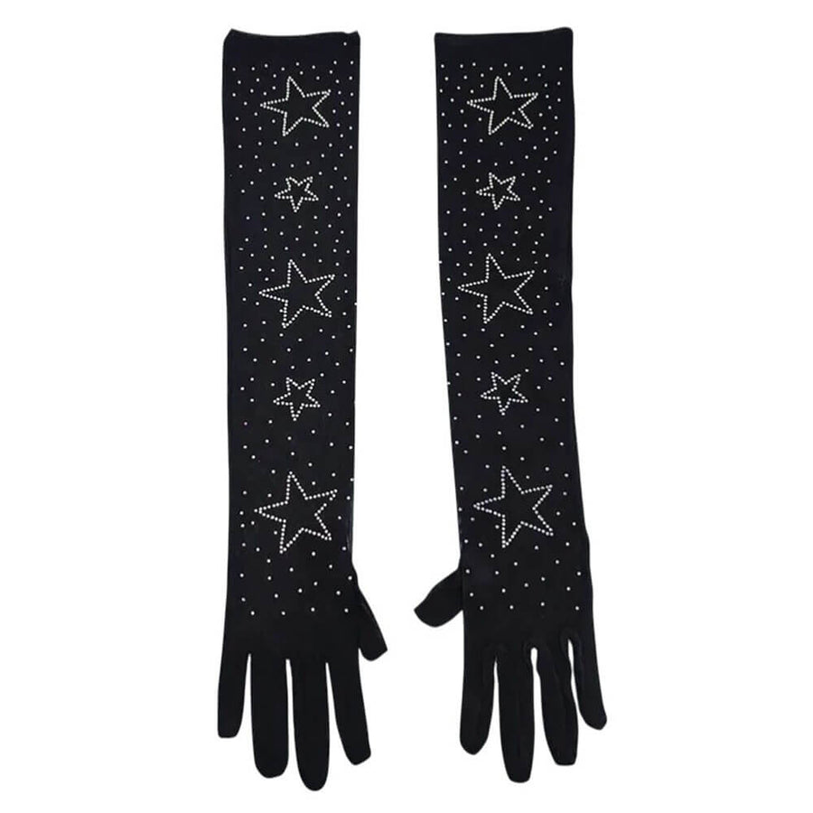 Boogzel Apparel Star Rhinestone Gloves