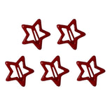 Boogzel Apparel Star Shape Red Hair Clips, view 2
