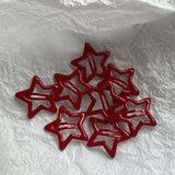 Boogzel Apparel Star Shape Red Hair Clips, view 3