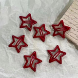 Boogzel Apparel Star Shape Red Hair Clips, view 4