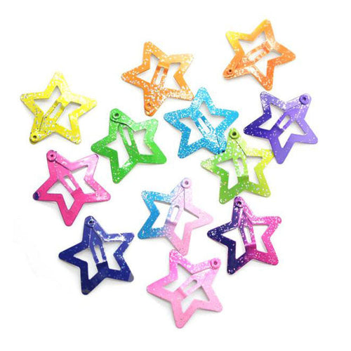 Boogzel Apparel Star Snap Hair Clips