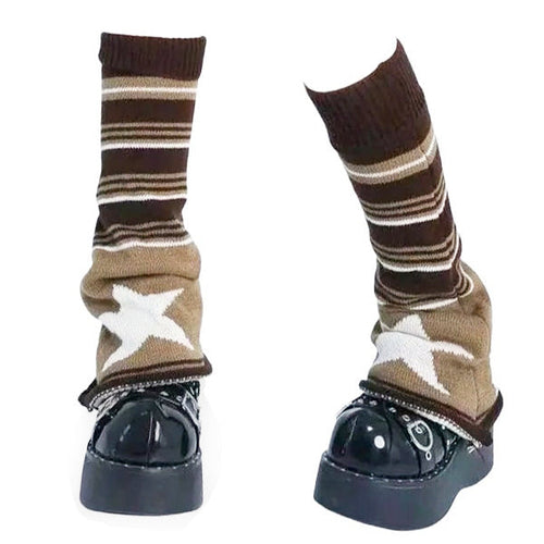 Boogzel Apparel Star Striped Leg Warmers