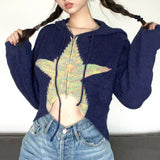 Boogzel Apparel Star Zip Up Knit Hoodie, view 3