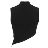 Boogzel Apparel Stargirl Aesthetic Asymmetric Crop Top, view 2