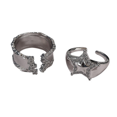 Boogzel Apparel Stargirl Aesthetic Ring Set