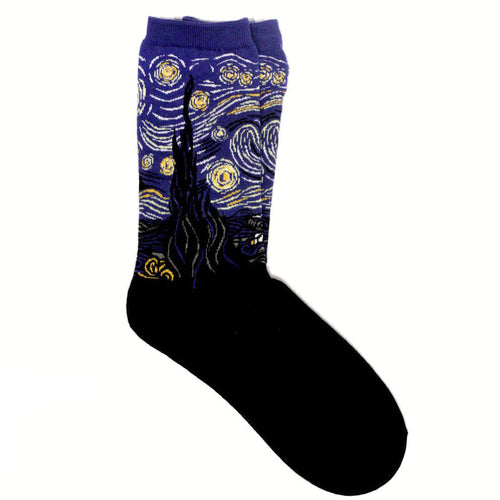 Boogzel Apparel Starry Night Van Gogh Socks