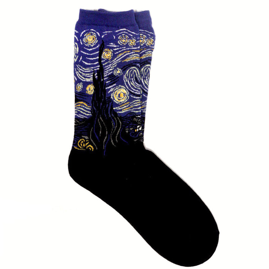 Boogzel Apparel Starry Night Van Gogh Socks
