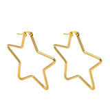 Boogzel Apparel Stars Hoop Earrings, view 2
