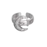 Boogzel Apparel Stars & Moon Aesthetic Ring Set, view 5