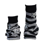 Boogzel Apparel Stars Striped Leg Warmers, view 4