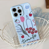 Boogzel Apparel Still Life with Tomatoes iPhone Case, view 3