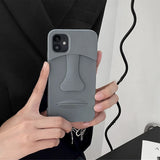 Boogzel Apparel Stone Statue 3D iPhone Case, view 2