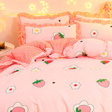 Boogzel Apparel Strawberry Aesthetic Bedding Set 🍓, view 2