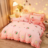 Boogzel Apparel Strawberry Aesthetic Bedding Set 🍓, view 3