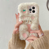 Boogzel Apparel Strawberry Bear Fluffy iPhone Case, view 3