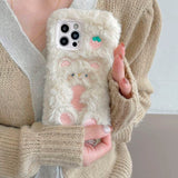 Boogzel Apparel Strawberry Bear Fluffy iPhone Case, view 5