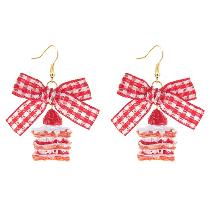 Boogzel Apparel Strawberry Cake Earrings