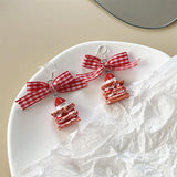 Boogzel Apparel Strawberry Cake Earrings, view 5