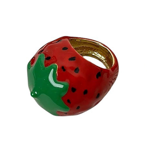 Boogzel Apparel Strawberry Chunky Ring