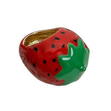 Boogzel Apparel Strawberry Chunky Ring, view 3