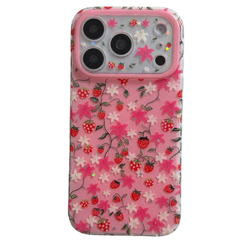 Boogzel Apparel Strawberry Fields Aesthetic iPhone Case