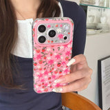 Boogzel Apparel Strawberry Fields Aesthetic iPhone Case, view 2