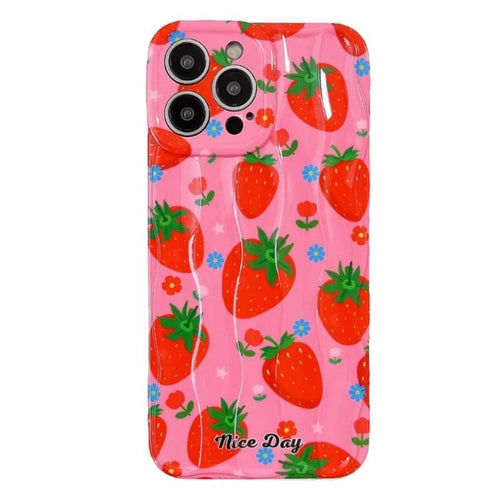 Boogzel Apparel Strawberry Fields iPhone Case