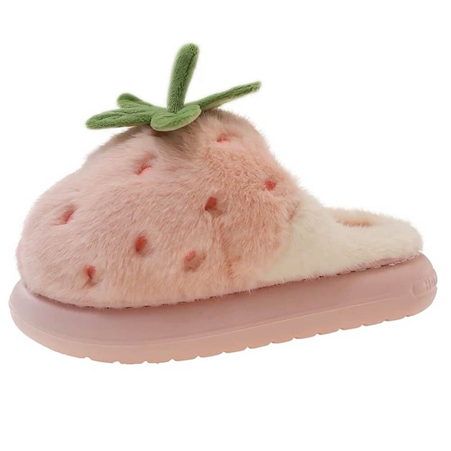 Boogzel Apparel Strawberry Fluffy Slippers