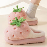 Boogzel Apparel Strawberry Fluffy Slippers, view 4