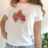 Boogzel Apparel Strawberry Graphic T-Shirt, view 2