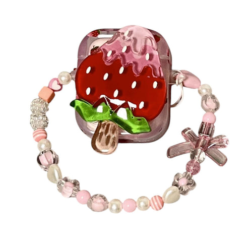 Boogzel Apparel Strawberry Ice Cream Airpods Case