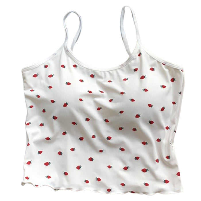 Boogzel Apparel Strawberry Print Tank Top