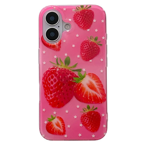 Boogzel Apparel Strawberry Print Y2K iPhone Case