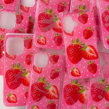 Boogzel Apparel Strawberry Print Y2K iPhone Case, view 4