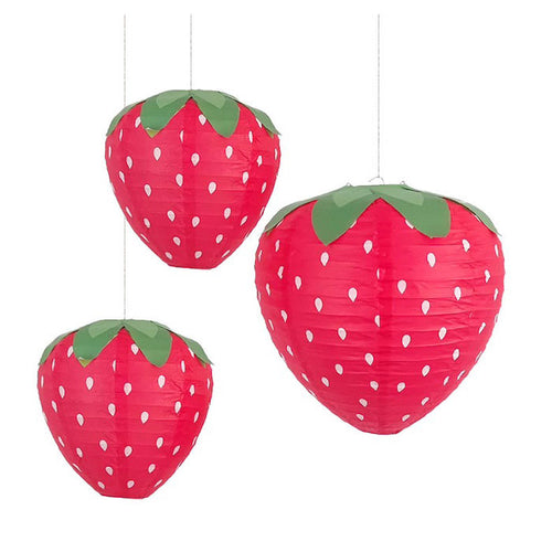 Boogzel Apparel Strawberry Shaped Paper Lanterns