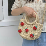Boogzel Apparel Strawberry Straw Bag, view 6