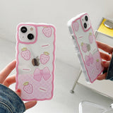 Boogzel Apparel Strawberry Wave iPhone Case, view 3