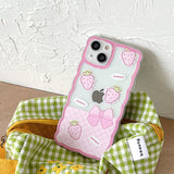 Boogzel Apparel Strawberry Wave iPhone Case, view 5