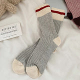 Boogzel Apparel Striped Ribbed Grey Socks, view 2